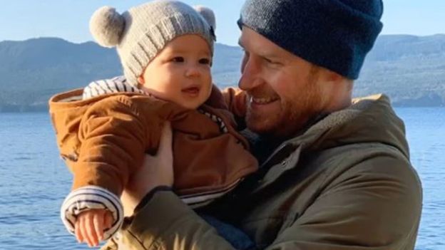 O príncipe Harry e seu filho, Archie