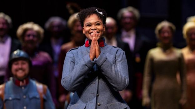 Pretty Yende, soprano sudafricana, durante un ensayo de la ópera "La hija del regimiento"