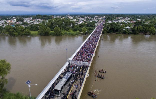 Puente sobre el río Suchiate