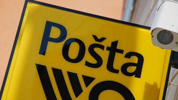 Post office sign in Croatia