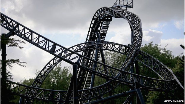 Американские горки Smiler в тематическом парке Alton Towers