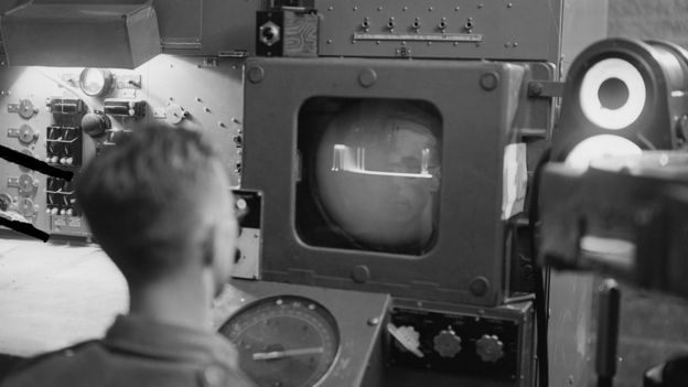 Radar operator, 1945