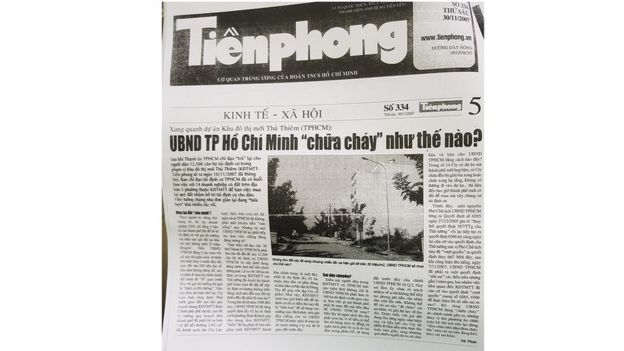 Bài báo điều tra năm 2007 của tờ Tiền Phong