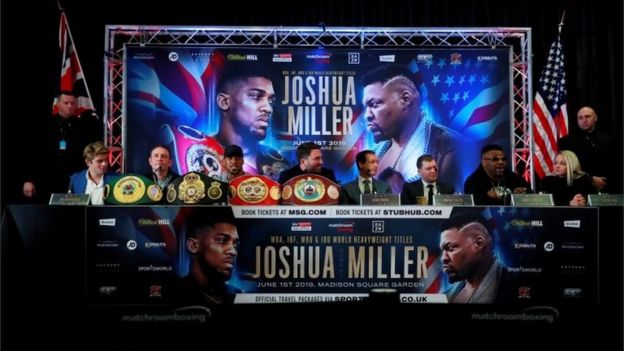 Conferencia de prensa de Joshua vs. Miller
