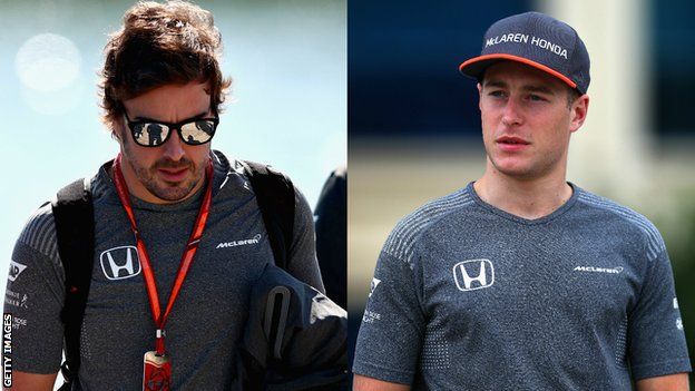 McLaren's Fernando Alonso and Stoffel Vandoorne