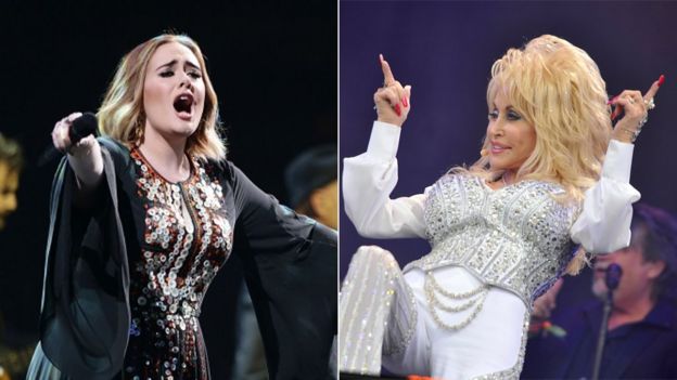 Adele and Dolly Parton