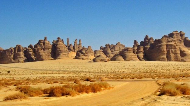 كانت مدائن صالح مدينة مزدهرة على أحد الطرق التجارية الهامة القديمة