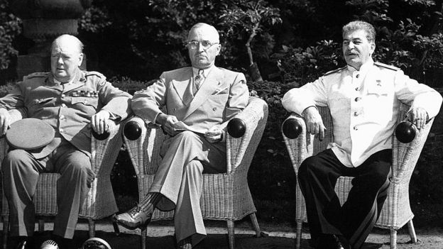 Churchill, Truman và Stalin tại Potsdam tháng 7/1945