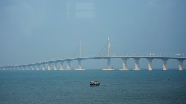 Puente Hong Kong-Zuhai-Macao.