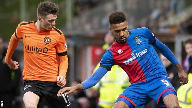 Nathan Austin, right, was part of the Inverness Caledonian Thistle side that beat Dundee United to reach the Scottish Cup semi-finals