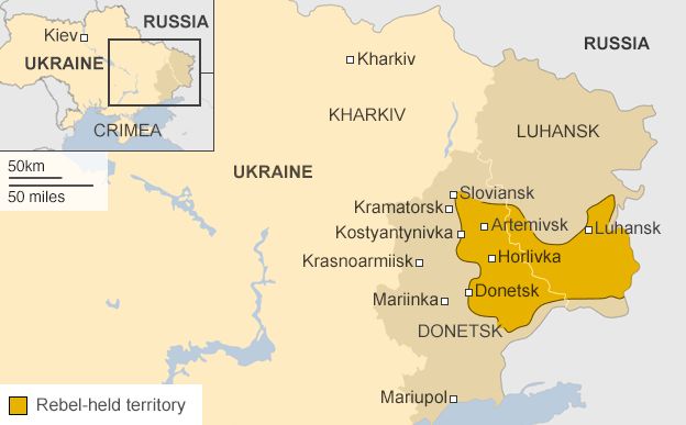 Ukraine Crisis In Maps Bbc News 3901