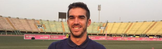 Bernat Gorriz, the Barcelona academy technical director in Lagos