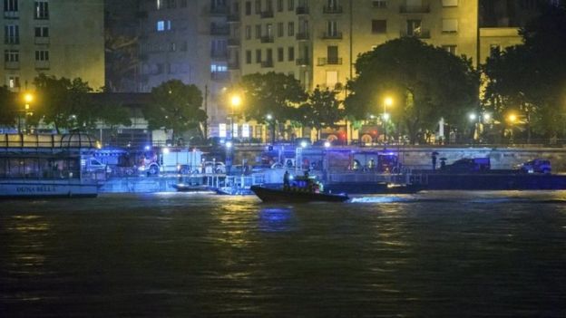 Rescue operation on Danube in Budapest. Photo: 30 May 2019