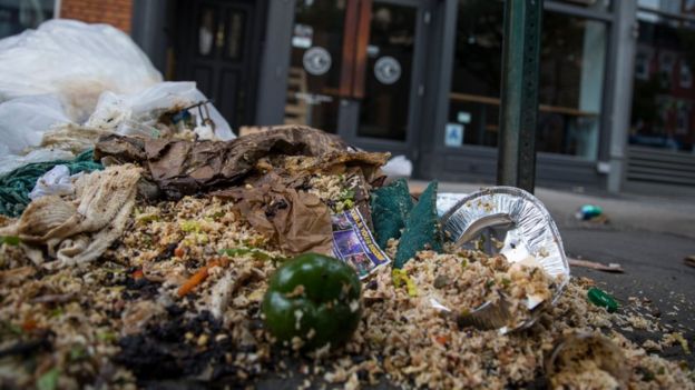 Basura en Brooklyn.