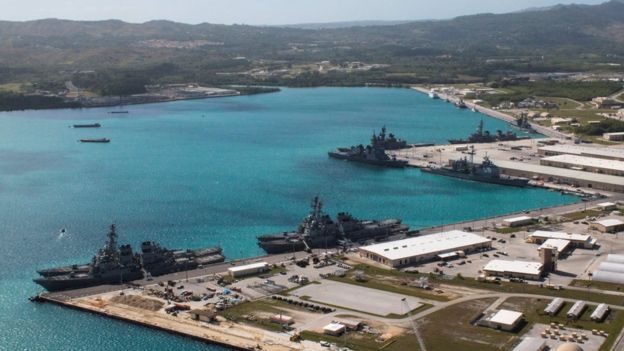 Base naval de EE.UU. en Guam.