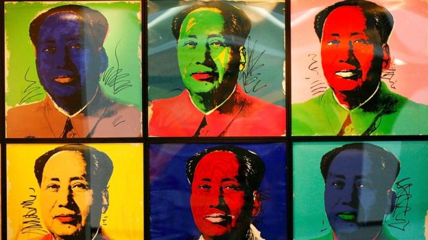 安迪·沃霍爾《毛主席》系列作品。