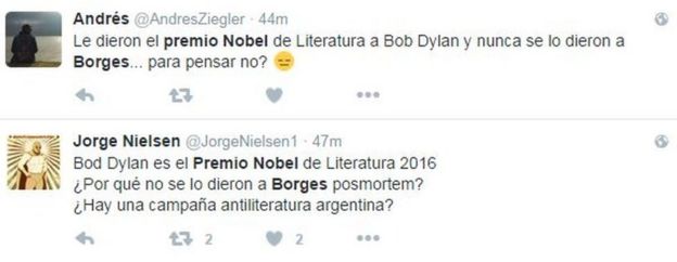 Posts de Twitter