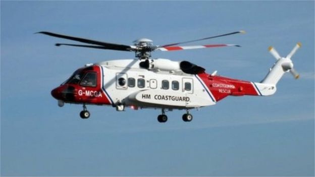 Coastguard helicopter