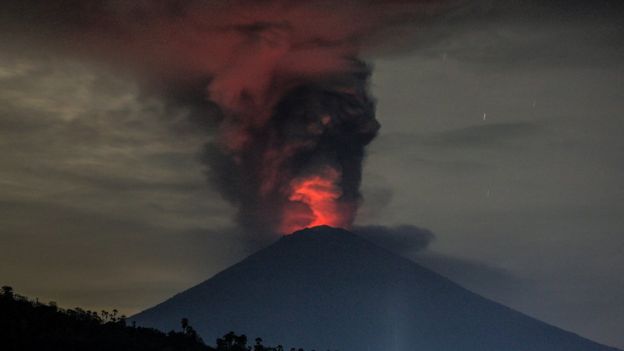 印度尼西亚巴厘岛的阿贡火山