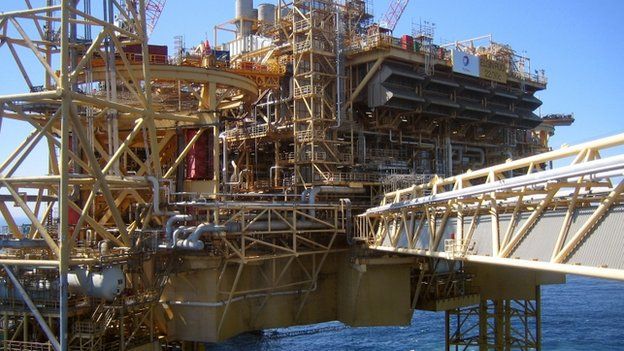 Total's north sea oil rig