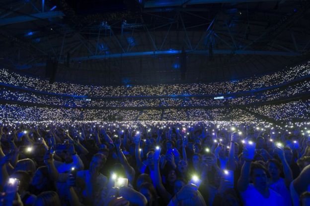 Fans at the Avicii tribute concert