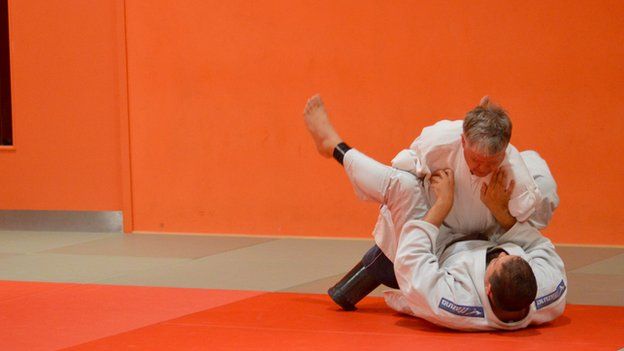 John Willis taking part in Judo