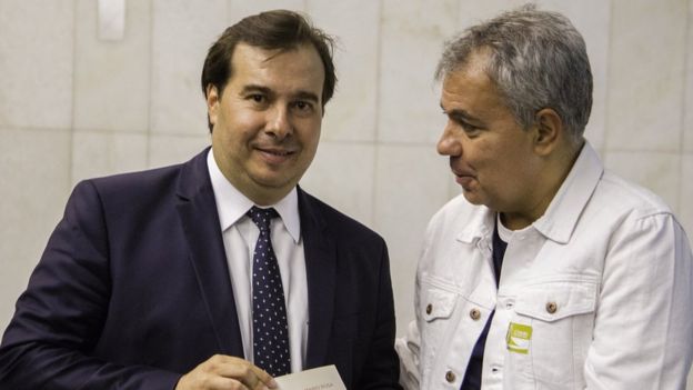 Rodrigo Maia e Mario Rosa