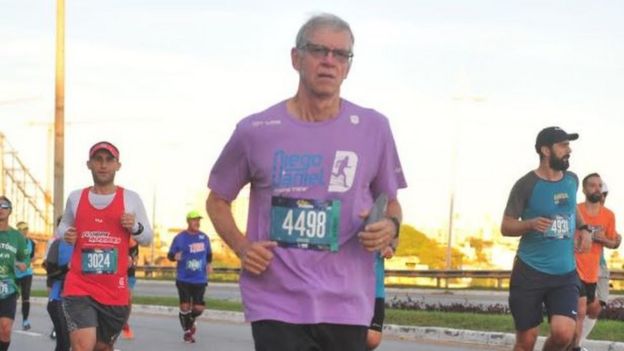 David Fernandes em foto de acervo pessoal, correndo