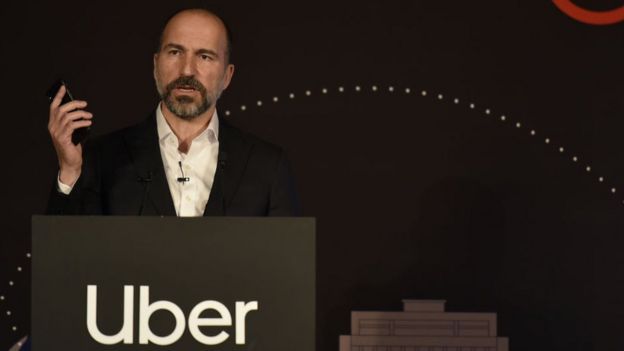 O diretor executivo do Uber, Dara Khosrowshahi