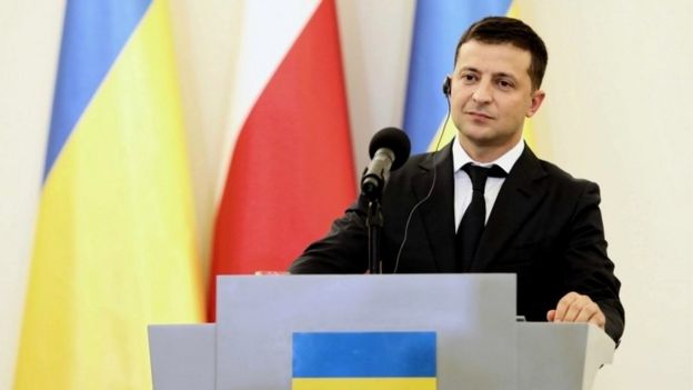 ইউক্রেনের প্রেসিডেন্ট ভলোদিমির জেলেনস্কি।