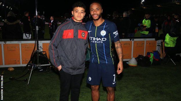 Raheem Sterling honoured with award for fighting racism