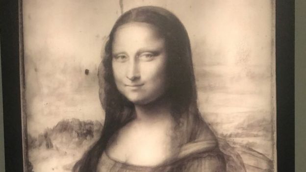 Mona Lisa em infravermelho