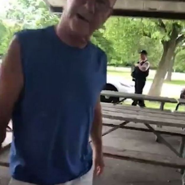 the man and the officer