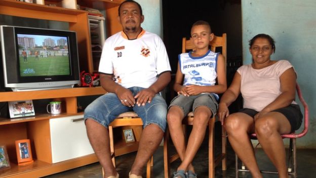 Família na comunidade quilombola Contente, no Piauí