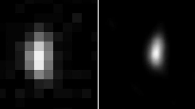 Primeiras imagens da Ultima Thule são borrões em preto e branco