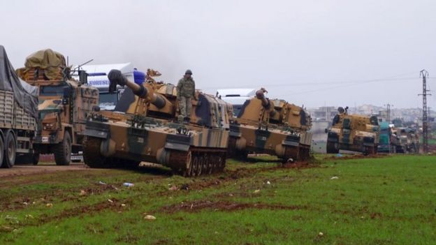 ইডলিবের বিনিশ শহরে বিপুল সৈন্য সমাবেশ করছে তুরস্ক