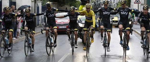 The eight Team Sky riders to finish the 2015 Tour de France