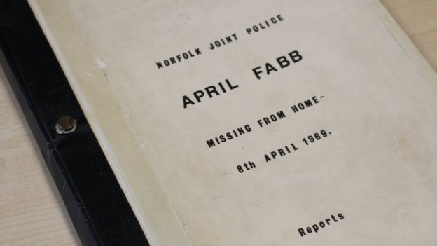 Arquivo do caso de April Fabb