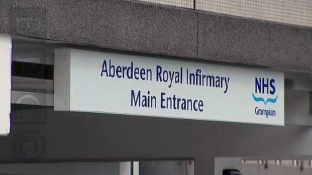 Aberdeen Royal Infirmary sign