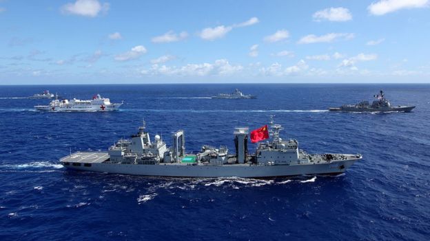 Luật Ủy quyền Quốc phòng 2019 của Hoa Kỳ khai trừ vĩnh viễn Trung Quốc khỏi các cuộc diễn tập Vành đai Thái Bình Dương (RIMPAC) hằng năm.