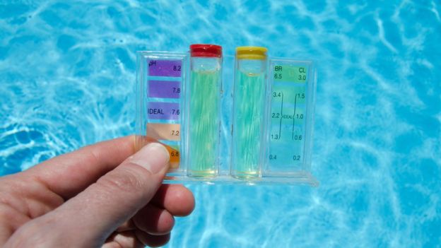 Medição de pH de piscina