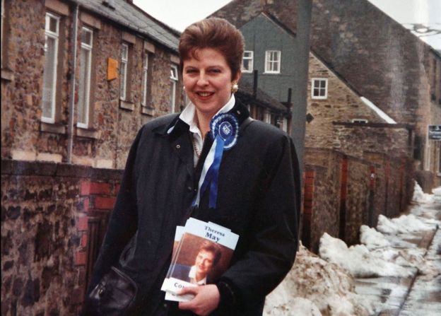 Theresa May in 1992