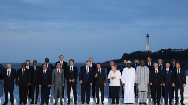 Cúpula do G7 em Biarritz, na França