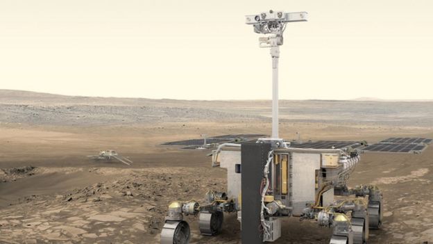 Ilustración del ExoMars Rover, que será lanzado en 2020