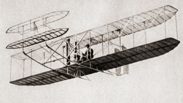 "Máquina que vuela" de los hermanos Wright .
