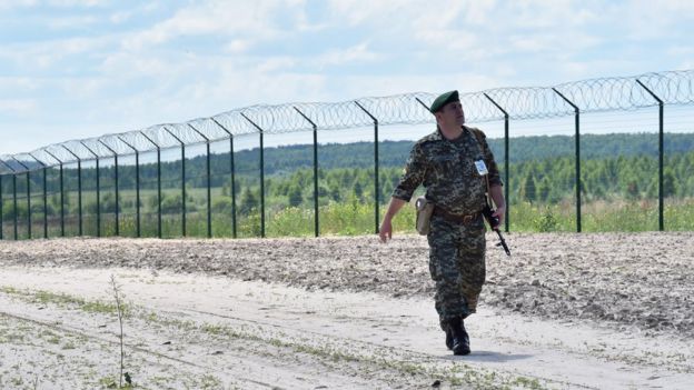 Chernihiv border fence, 2015