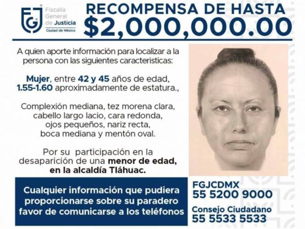 Un retrato de la sospechosa de rapto de Fátima