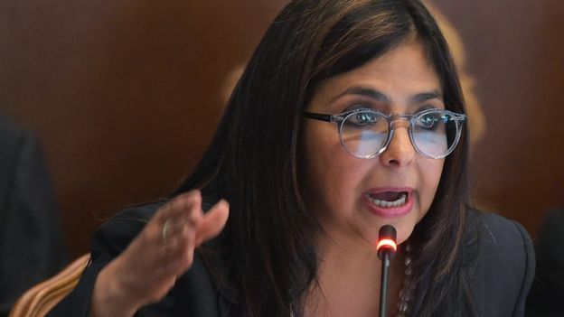 La canciller de Venezuela Delcy Rodríguez