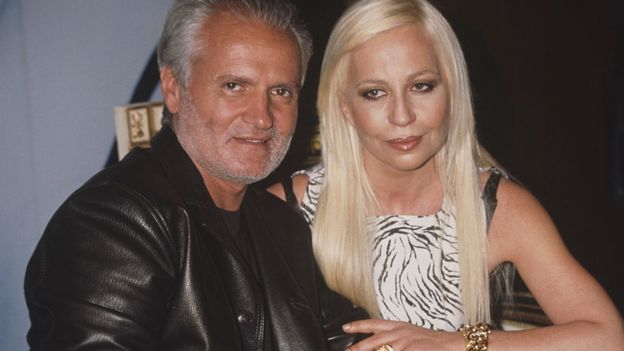 Gianni and Donatella Versace