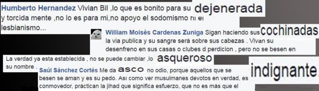 Algunas reacciones en Facebook